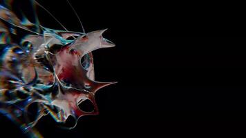 design av metallisk kromtyp trogen y2k looping design element bakgrund video