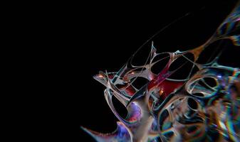 design av virvlande kromtyp trogen y2k looping design element bakgrund video