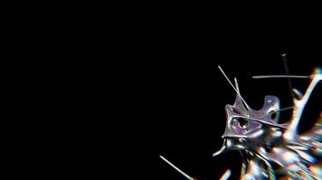 nero design di acuto cromotipo futuristico y2k looping design elemento sfondo video