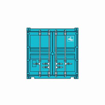 Secure Storage Solution for Efficient Logistics and Global Shipping Needs vector