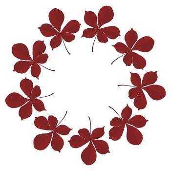 frame of autumn leaves. Empty space for text. Sale banner template. vector