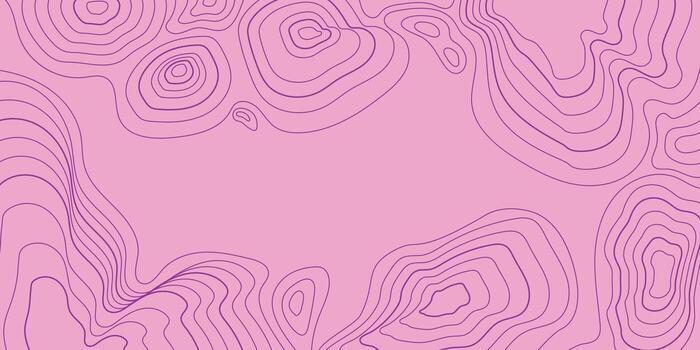 Abstract Topographic Map Background. Wavy Contour Lines, Geographic Terrain Outline, Mountain Relief Grid Texture vector