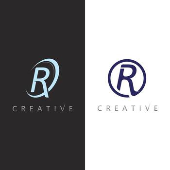 Geometric sharp letter R logo concept for architecture and construction business vector