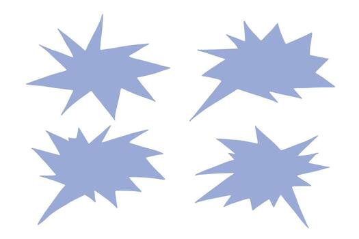 balloon new box Set of hand drawn speech bubble Blank empty message box Textbox frame for banners, price tags, stickers, design vector