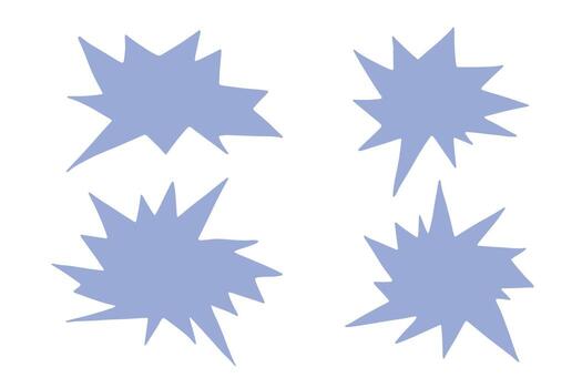 Set of hand drawn speech bubble Blank empty message box Textbox frame for banners, price tags, stickers, design balloon new idea vector