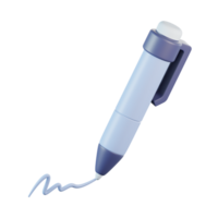 Handwritten Signature 3D Icon Illustration png