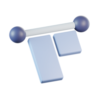voorwerp uitlijnen top 3d icoon png