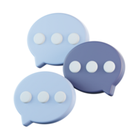 habla burbuja 3d icono ilustración png