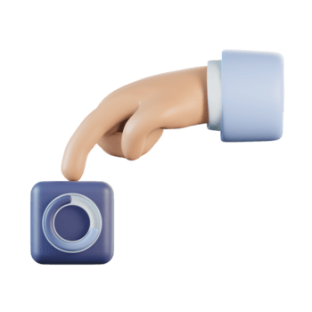 Click Loading Button 3D Icon png