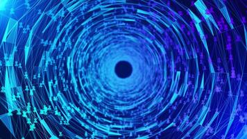 Supply chain blockchain management system enhanced with smart contract protocol providing reliable and transparent business solutions. 4k. video