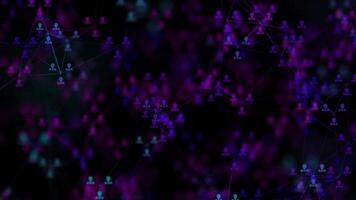 blockchain digital fornecem cadeia rede usando inteligente contrato protocolo para otimizar negócios. video