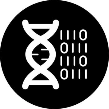 Genetic Code Structure Glyph Circle Inverted vector