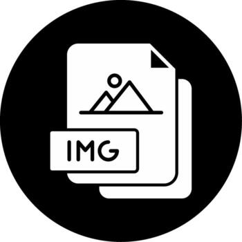 Disk IMG File Glyph Circle Inverted vector