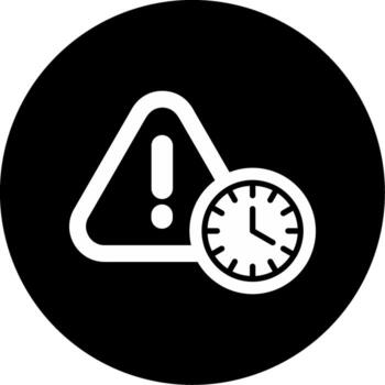 continuo trabajo en Progreso glifo circulo invertido vector