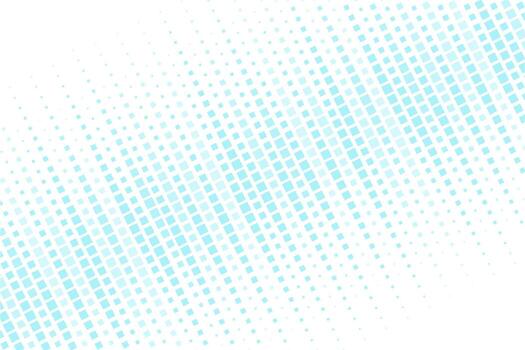 Diagonal grey halftone pattern on white bg. Square geometric pixel speed fade. Abstract particle grid gradient digital texture. Abstract background for Design Comic Prints vector