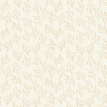 elegante sin costura modelo con delicado beige ramas y hojas en un ligero antecedentes. mínimo botánico diseño para tela, fondo de pantalla, envase papel, y papelería vector