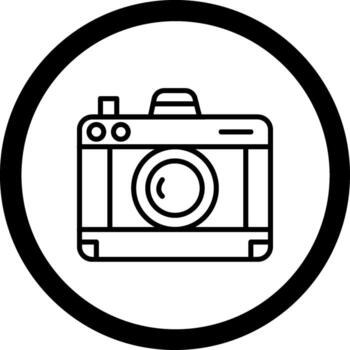 Camera Interface Outline Line Graphic vector