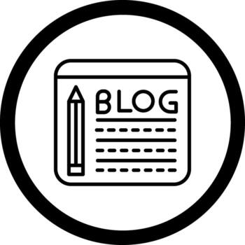 Blogging Modular Graphic Form vector