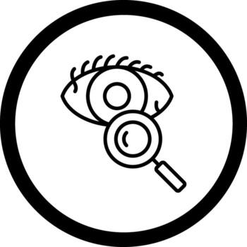 Eye Test Business Mobile App Graphic vector