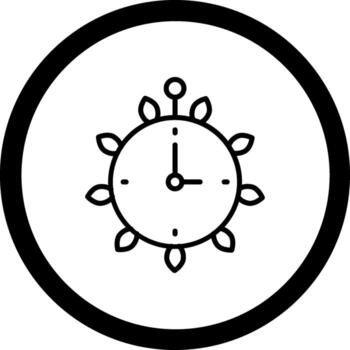 reloj interactivo usuario interfaz diseño vector