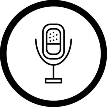 Microphone Creative Hand Sketch Element vector