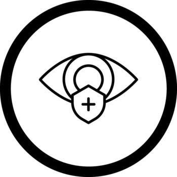 Eye Sight Responsive App UI Shape vector