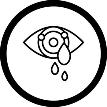 Crying Eyes UX Focused Design Shape vector