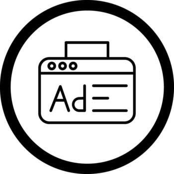 Advertisement Geometric Mobile App Mark vector