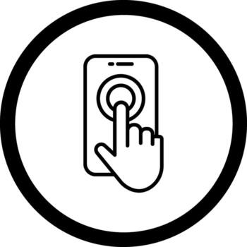 Touch Screen Flat User Interface Form vector