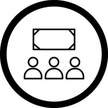 Classroom Color Block Style Badge vector