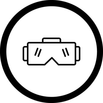 Stereoscopic Minimal Art Style Object vector