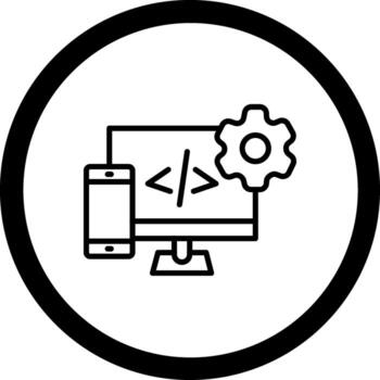 software monótono bosquejo estilo diseño vector