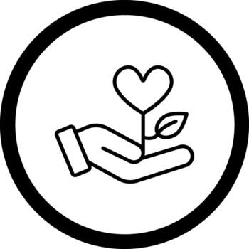 Volunteer Custom Line Based Element vector