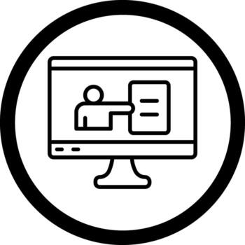 en línea presentación solicitud enfocado ui diseño vector