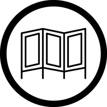 habitación divisor personalizado línea establecido elemento vector