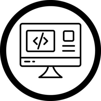 Backend Abstract User Interface Visual vector