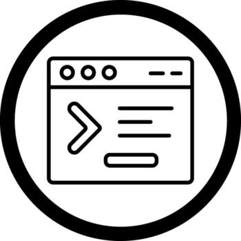 mando línea plano diseño símbolo vector