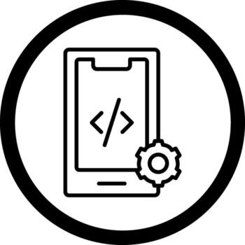 Mobile Application Pixel Grid Based Artwork vector