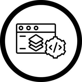 lleno apilar moderno forma estilo gráfico vector