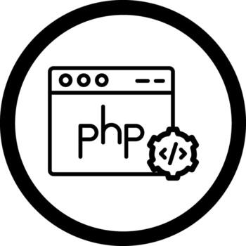 Php High Detail Design Shape vector