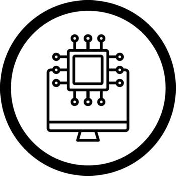 Monoitoring Compact Web Icon Symbol vector