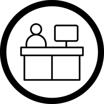 Counter Sharp Edge Style Visual vector