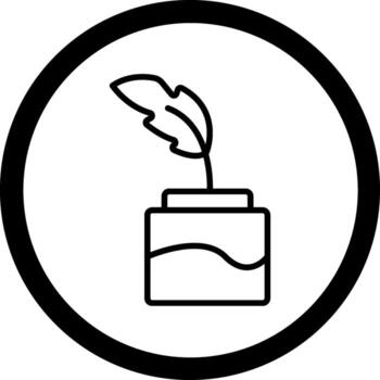 pluma codificado usuario interfaz símbolo vector