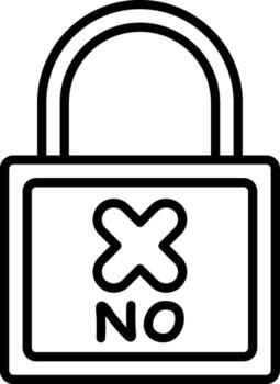 incorrecto candado lineal botón Inseguro error acceso vector