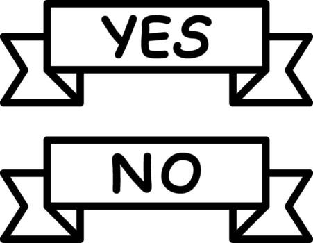 decisión bandera lineal botón elección Salir resultado vector