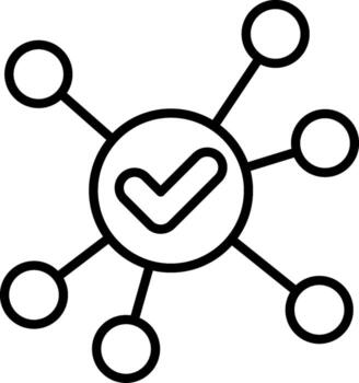 Scanned Networking Linear Button Connect Digital Online vector