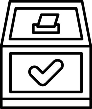 Yes Vote Linear Button Approve Select Choose vector