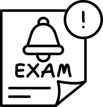 Exam Linear Element Test Assessment Quiz vector