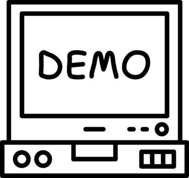 Demo Linear Demonstration Example Preview vector