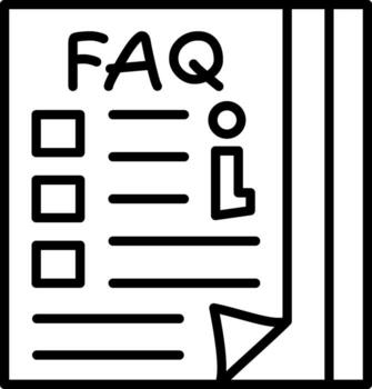 Faq Documents Linear Help Manual Guide vector